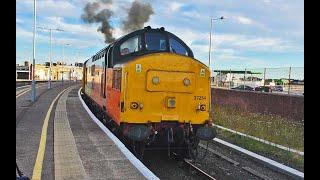 Class 37 Start Up - 37254 at Great Yarmouth 20/08/2020