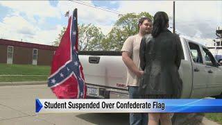 Student suspended over Confederate flag