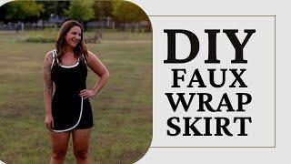 DIY Faux Wrap Skort