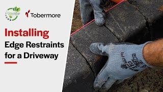 Installing edge restraints for your driveway