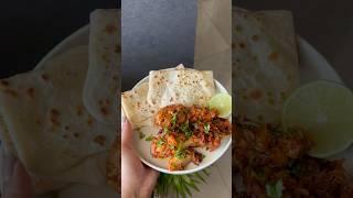 Bohot hi quick aur easy lunch | Chicken Dry Roast aur Paranthe #shorts #youtubeshorts