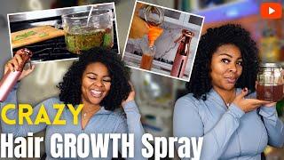 How To GROW Natural Hair | CRAZY DIY Herbal Hair Growth Spray