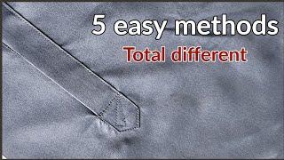 sleeve placket stitching in 5 different methods  @Inspire Tailors