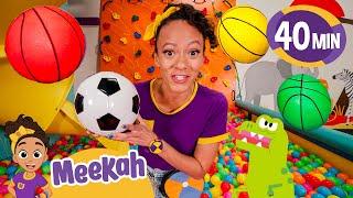 Meekahs Bouncy Soccer Shapes | Sports With Meekah | Educational Videos for Kids | Meekah Kids TV