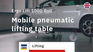 Ergo Lift 1000 Roll Lifting table - Designed and built for body shops