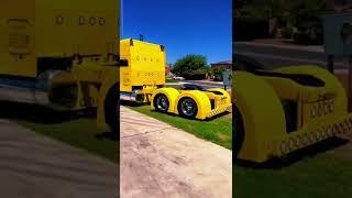 I ️ the yellow peterbilt truck #offroadtrucking #trucking #offroadtruck