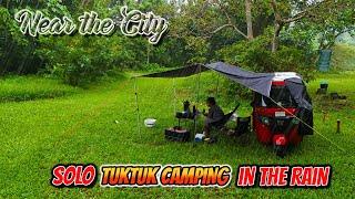 SOLO TUKTUK CAMPING IN THE RAIN | A Quiet Place to Camp near San Pablo City | Gunao Lake