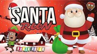 Santa Claus Run- A Fun Christmas Brain Break and Sing-a-long for Kids | PhonicsMan Fitness