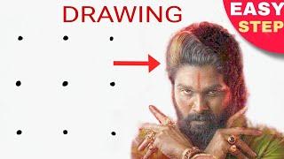 Pushpa 2 Drawing || Pushpa 2 Allu Arjun Drawing || Pushpa 2 the rule || Drawing