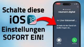 iOS 18 Einstellungen, die du SOFORT einschalten solltest