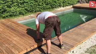 Incredible Disappearing Swimming Pool Cover Doubles As A Deck