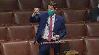 Rep. Joe Cunningham opens a beer on floor of U.S. House: full video