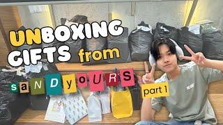 unboxing gifts from sandyours | part 1