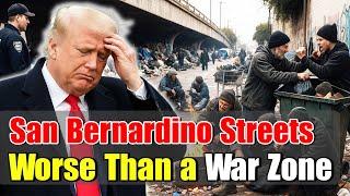 Homeless Crisis: The Heartbreaking Reality of San Bernardino’s Streets - Travel Documentary