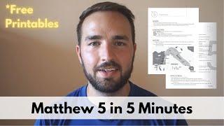 Matthew 5 Summary in 5 Minutes - 2BeLikeChrist