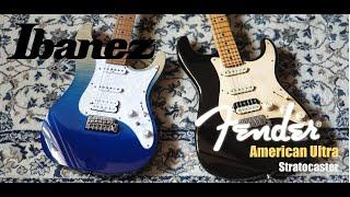 Ibanez Premium AZ224F vs Fender American Ultra Strat