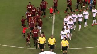 Sport entrando em campo no jogo contra o Coritiba 24/05.