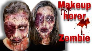 Tutorial Makeup zombie || Makeup sfx tutorial