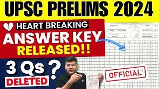  Heartbreaking UPSC Prelims 2024 *Answer Key OUT! 3 Questions Deleted – Dreams Shattered?