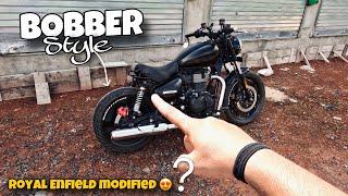 RE METEOR350 TRANSFORMED Into BOBBER BIKE? | ROYAL ENFIELD MODIFICATIONS IN INDIA