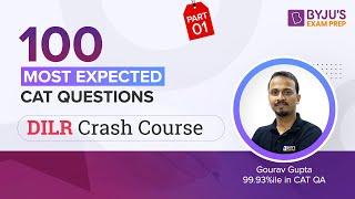 100 Most Expected CAT DILR Questions | CAT 2022 Preparation | CAT DILR | Part 1 #catexam #cat2022