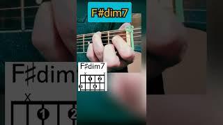 Guitar Tutorial - Chord F#dim7 - Guitar - #shorts #youtube #youtubeshorts #guitar #f#dim7chord