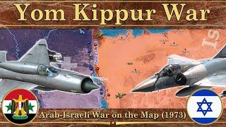 Yom Kippur War. ️ Arab-Israeli War on the Map (1973)