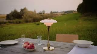 Presenting the Portable Louis Poulsen PH 2/1 Table Lamp in Brass | Designed by Poul Henningsen