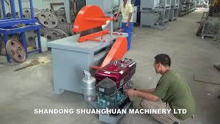 Sawmill World circular saw machine with diesel engine