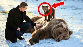 BEAR CUB CRYING BEGGED THIS MAN TO SAVE ITS MOTHER. BUT WHAT HAPPENED NEXT...