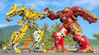 Transformers One  - Iron Man vs Bumblebee Fight Scene | Paramount Pictures [HD]