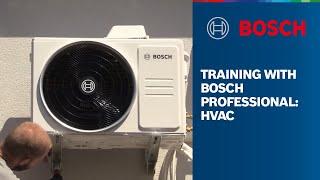 Training with Bosch: Installing HVAC air conditioning system