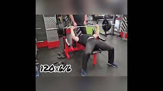 Bench press. Artem Tyushkevich. 120 kg.