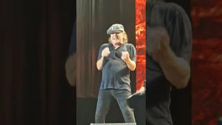 Brian Johnson's pure emotions on AC/DC stage! #acdc #brianjohnson #hellsbells