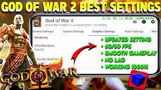 {2025}God Of War 2 Best Settings For Aethersx2 Emulator | 60 FPS No Lag Settings For Gow2 aethersx2