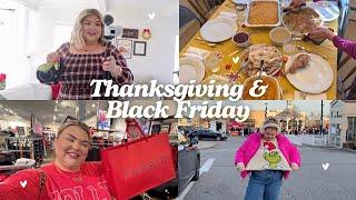 THANKSGIVING, BLACK FRIDAY SHOPPING + HOLIDAY STROLL | VLOG