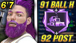 Shot Creating 3 Level Threat | BULLDOZER + 91 LAYUP & BALL HANDLE | NBA 2K24 Build Tutorial 