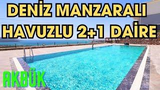 AKBÜK SATILIK DENİZ MANZARALI DAİRE | #satılık #yazlık #daire #deniz #havuz