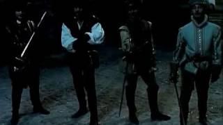 Сериал Графиня де Монсоро (1997) фехтование на шпагах - один против 4-х