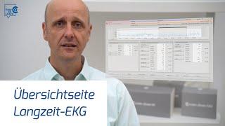 Langzeit-EKG mit der custo diagnostic/Teil 1 Übersichtseite