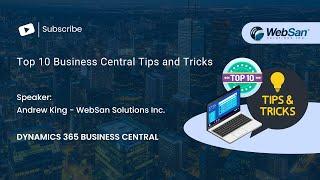 Top 10 Business Central Tips and Tricks