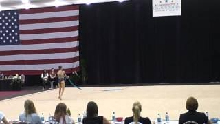 Julia Garbuz Ribbon USA Rhythmic Nationals 2012 Day 2