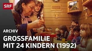 Familie mit 24 Kindern (1992) | Leben in der Grossfamilie | SRF Archiv