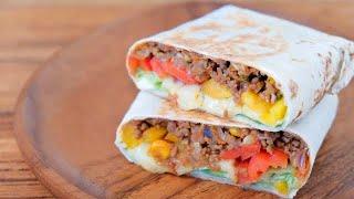 Beef burrito｜The High Protein Wrap｜Made in 8 Minutes