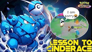 METAGROSS TEACHES A LESSON TO RANDOM CINDERACE IN SOLO QUEUE  | POKEMON UNITE