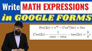 Math Expressions in Google Forms Using Hypatia Add on