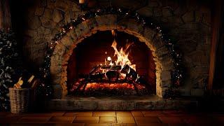 Relaxing by the winter Fireplace  Crackling Fire Atmosphere with Burning Logs [No Music]  ASMR