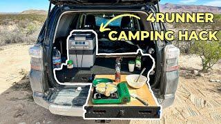 Sleep & Cook In Our Toyota 4Runner | Tips For More Space with a Camping Setup | Exploring Texas