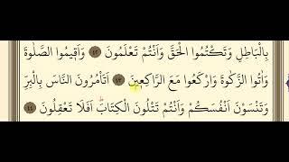 31. Surah Baqarah study slowly read / Bəqərə suresi / 43 44 ayeler / HECAYLA OXUMAQ