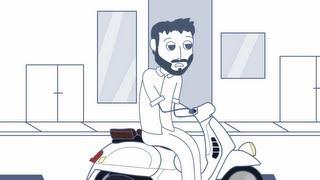 Rooster Teeth Animated Adventures - Geoff's Vespa Crash